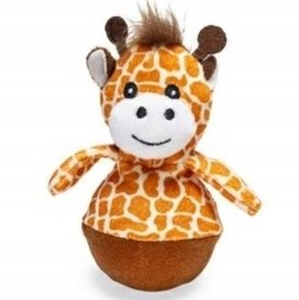 Играчка за мачки Beeztees Jungle Wobbler, плюш, 12 cm, повеќебојна