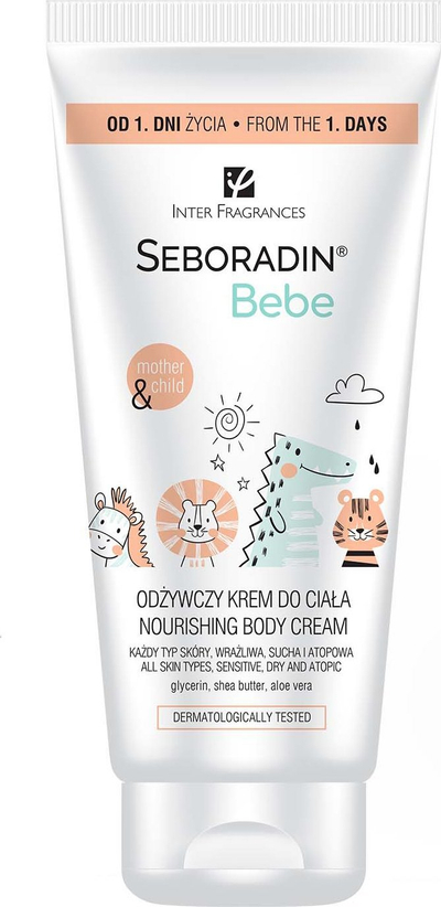Krem trupi për kalamoj Seboradin Bebe, ushqyes, 200ml, i bardhë