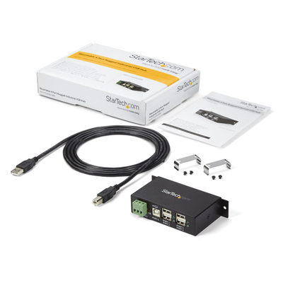 Hub USB industrial StarTech ST4200USBM, 4 porta, USB 2.0, i zi