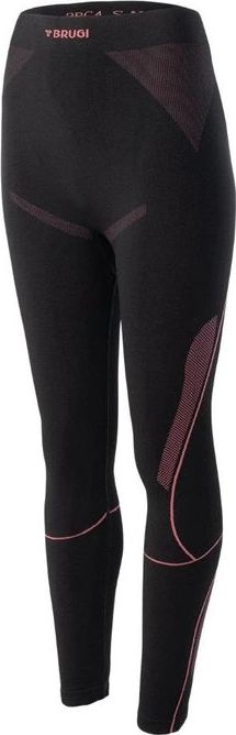 Leggins termoaktiv Brugi 2RC4 W, për femra, e zezë me rozë