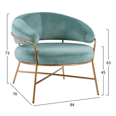 Kolltuk Trudi HM8639.07 84×79×74 cm, gjelbër/ ari