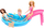 Сет за игра Barbie кукла со базен, кукла со играчка-базен, повеќебоен