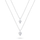 Qafore e dyfishtë Brilio Silver NCL160W, 45 cm, e argjendtë