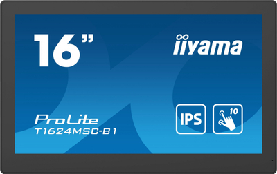 Monitor me prekje iiyama ProLite T1624MSC-B1, 15.6", Full HD, i zi