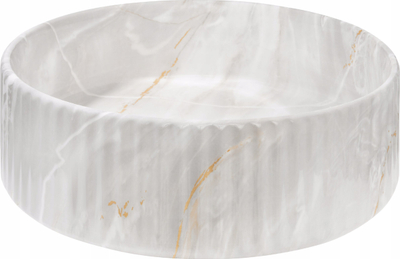 Lavabo INVENA Washbas Count Glamour Trend, 36cm, gri bezhë