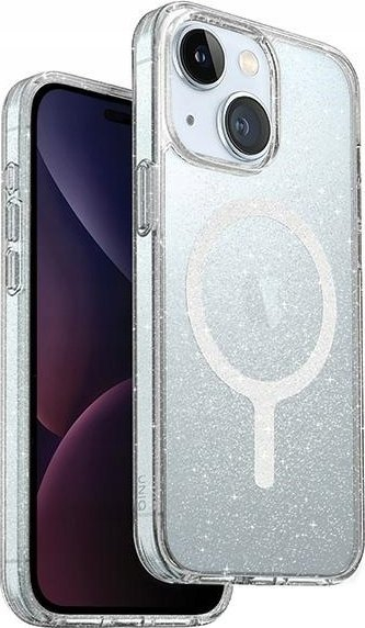Maskë telefoni Uniq LifePro Xtreme iPhone 15 6.1", MagSafe, transparente me glitter