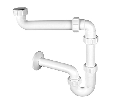 Gyp për lavaman McAlpine (HC4PF-32SPS), 5/4" DN32, i bardhë