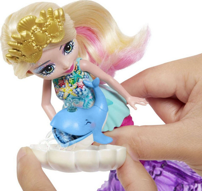 Kukull Sirena Atlantia me flluskë Mattel Enchantimals, XS