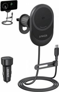 Ngarkues makinë wireless Anker 355 MagGo Qi2, 15W, magnetik, i zi
