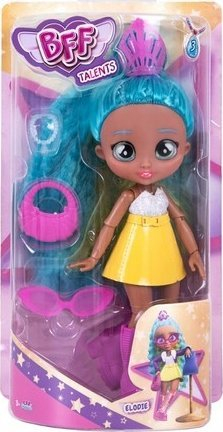Kukull Cry Babies BFF Elodie, 20cm, flokë najloni, shumëngjyrëshe