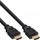 Kabllo HDMI InLine 17655P, High Speed, 0.5m, e zezë