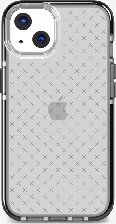 Maskë telefoni Tech21 EvoCheck, për iPhone 6.1" 2021, transparente, kornizë e zezë