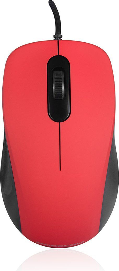 Maus Modecom M10S, me kabllo, USB, i kuq