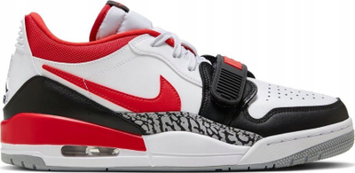 Atlete Nike Jordan Air Legacy 312 Low, për meshkuj, të bardha të zeza të kuqe