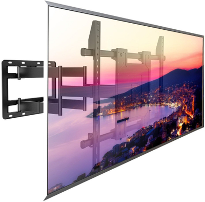 Mbajtëse muri për TV Techly, 65-110\", lëvizje e plotë, 120kg, e zezë