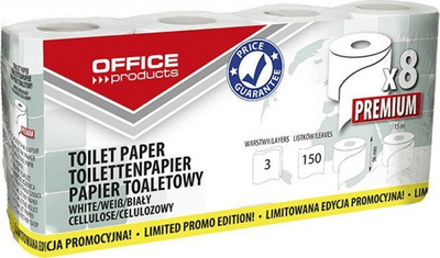 Letër higjienike OFFICE PRODUCTS Premium, 3 shtresa, 150 fletë, e bardhë