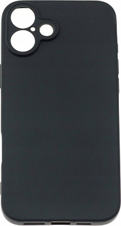Kllëf telefoni Soft Case për iPhone 16 Plus, mbrojtëse, e zezë