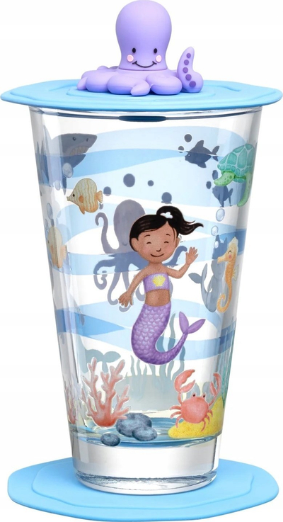 Set gotash për kalamaj Leonardo Avventura, 300 ml, 3 pjesë, blu deti