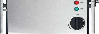 Grill elektrik SAGE BGR200, 180 220°C, sipërfaqe kundër ngjitjes, argjendtë