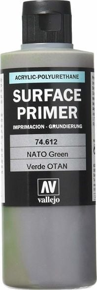 Primer poliuretani Vallejo AV Polyurethane VAL74612, 200ml, jeshile ushtarake Nato Green FS34094