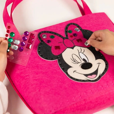 Set krijues çantë shpatulle Totum Minnie Mouse, 35x23cm, për kalamaj 5+, rozë
