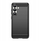 Mbrojtëse telefoni Hurtel Carbon Case për Samsung Galaxy S25 Edge, silikoni, e zezë