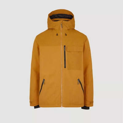 Xhaketë ski ONeill Utility Jacket, membranë 10K, me kapuç, ngjyrë mustarde