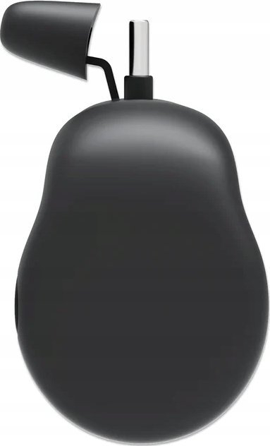 Power bank Manhattan, 5000 mAh, USB C me plug të futmë, me kickstand, i zi