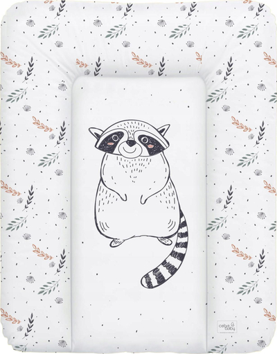 Ndenjëse ndërrimi Ceba Baby Soft Raccoon, 50x70cm, e bardhë