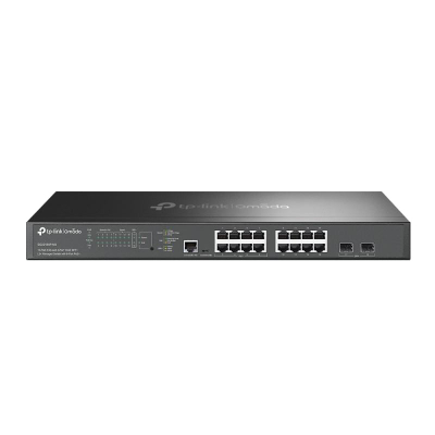 Switch i menaxhuar TP-Link Omada, 16 porta 2.5G, 8 porta PoE+, gri