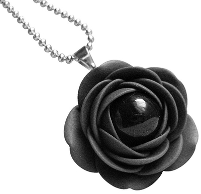 Qafore Troli Flower, me lule të zezë