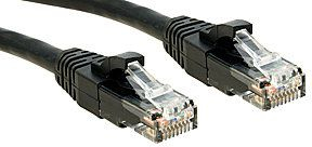 Kabëll rrjeti Lindy 45432, Cat6 U UTP, 1m, i zi