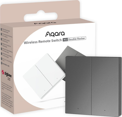 Çelës pa tela Aqara H1, ZigBee 3.0, dopio, gri