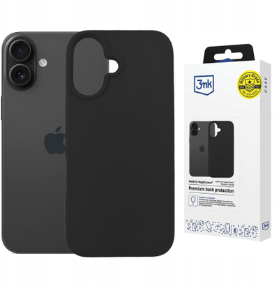 Kapak telefoni 3MK Hardy MagSilicone për iPhone 16, silikon, MagSafe, grafit