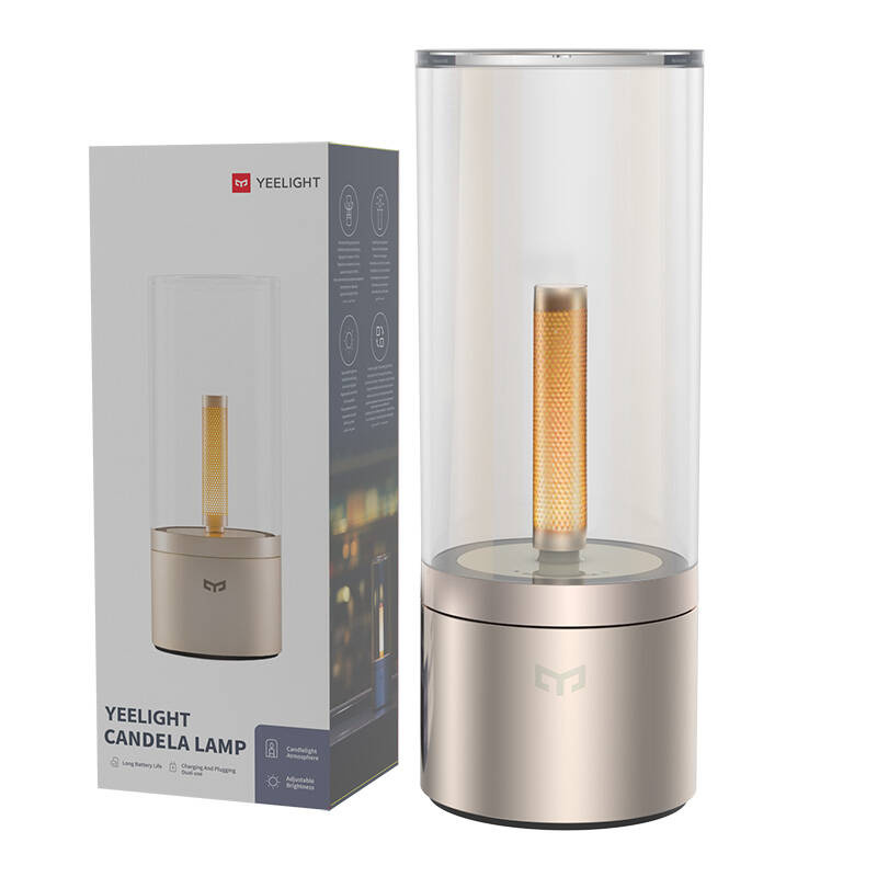 Llambë ambienti Yeelight Candela YLFWD-0019, 2500 mAh, USB C, ngjyrë ari 6