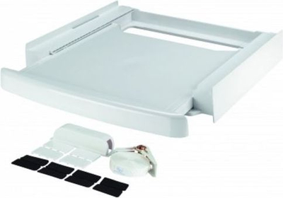 Lidhës për lavatrice dhe tharëse Whirlpool WPRO SKS 101, universal, me raft që tërhiqet, i bardhë