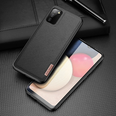Këllëf telefoni Dux Ducis Fino për Samsung Galaxy A02s, najlon, që s’e ha kollaj goditja, i zi