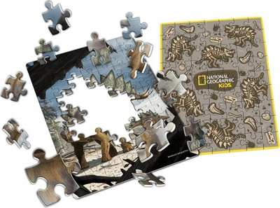 Puzzle 3D CubicFun National Geographic Stegosaur, 63 copa, 18 x 24 cm, shumngjyrësh