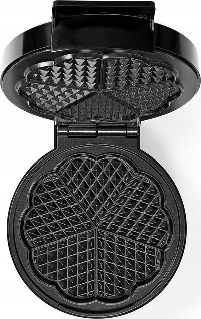 Aparat për waffle Nedis KAWP110BK, 19cm, 1000W, i zi