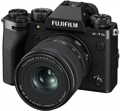 Aparat fotografik Fujifilm X-T5, 40.2MP, me lentën XF 16-50mm, i zi