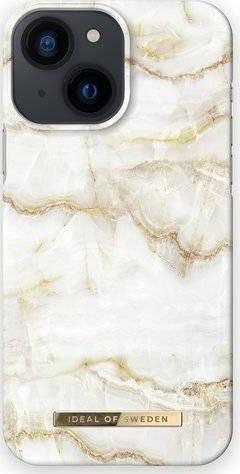 Mbështjellës telefoni iDeal Of Sweden Golden Pearl Marble, për iPhone 13 mini, TPU, i artë