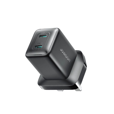Karikues muri Joyroom JR-TCG17, 45W, 2x USB-C, prizë UK, i zi