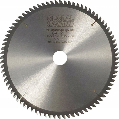 Disk sharrë Motoyuki Global Saw GA-210-80, 210mm, 80 dhëmbë, për alumin