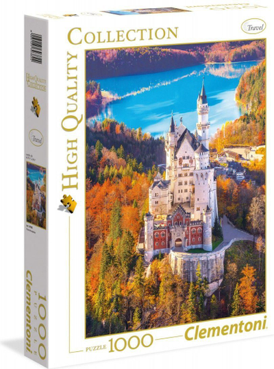 Puzzle Clementoni HQ Neuschwanstein, 1000 elemente