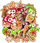 Stickers shkumëze për fëmijë Gingerbread and Candies, set 60 copë, shumëngjyrëshe