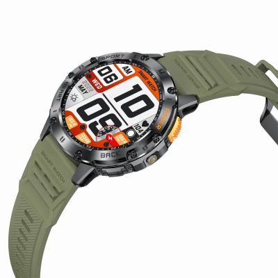 Orë e zgjuar Gravity GT22-5, ekran AMOLED 1.43", Bluetooth, e zezë/jeshile