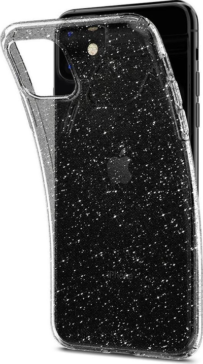 Mbrojtëse Spigen Liquid Crystal për iPhone 11, transparente / me xixa