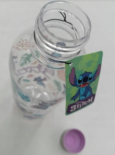 Shishe uji Stitch Water Bottle, 850 ml, me motiv Stitch, shumëngjyrëshe