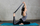 Rrip yoga Avento Yoga Strap, 250cm, pambuk, gri
