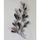 Dekor mur metalik 44×5.5×87 cm,"HM7159", gri/ ari